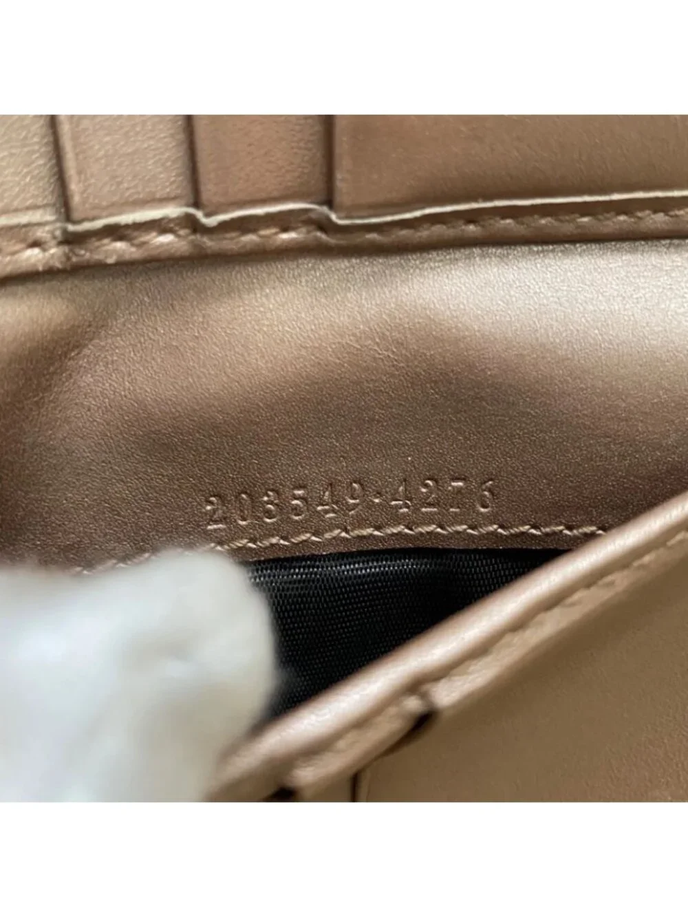 Gucci Bifold Wallet Compact GG Leather Bree - Picture 6 of 14